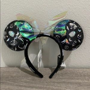 2021 Disney Parks Nightmare Before Christmas Holographic Loungefly Minnie Ears